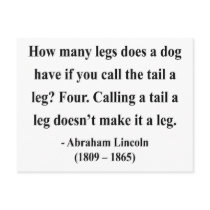 Abraham Lincoln Quote 13a Postcard