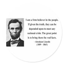 Abraham Lincoln Quote 14b Stickers