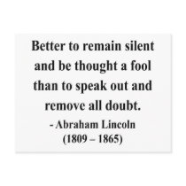 Abraham Lincoln Quote 15a Postcards