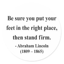 Abraham Lincoln Quote 16a Round Stickers