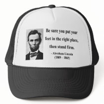 Abraham Lincoln Quote 16b Mesh Hats