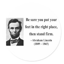 Abraham Lincoln Quote 16b Round Stickers