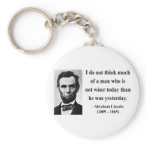 Abraham Lincoln Quote 17b Keychains