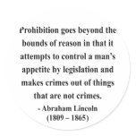 Abraham Lincoln Quote 18a Stickers