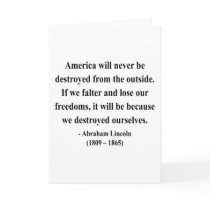 Abraham Lincoln Quote 1a Greeting Cards