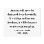 Abraham Lincoln Quote 1a Postcard