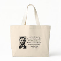 Abraham Lincoln Quote 1b Canvas Bag