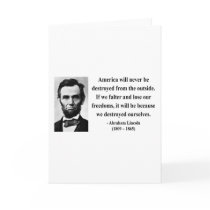 Abraham Lincoln Quote 1b Cards