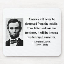 Abraham Lincoln Quote 1b Mousepads