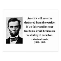 Abraham Lincoln Quote 1b postcards