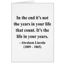 Abraham Lincoln Quote 2a cards