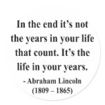 Abraham Lincoln Quote 2a Sticker