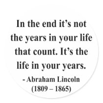 Abraham Lincoln Quote 2a Sticker