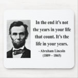 Abraham Lincoln Quote 2b Mousepads
