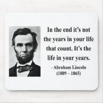 Abraham Lincoln Quote 2b Mousepads
