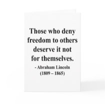 Abraham Lincoln Quote 3a Cards