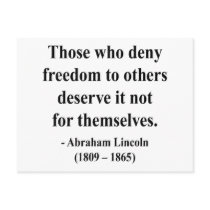 Abraham Lincoln Quote 3a Post Card
