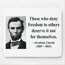 Abraham Lincoln Quote 3b Mouse Pad