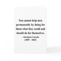 Abraham Lincoln Quote 4a Cards