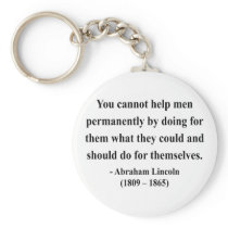 Abraham Lincoln Quote 4a Key Chains