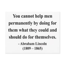 Abraham Lincoln Quote 4a Post Card