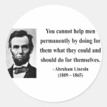 Abraham Lincoln Quote 4b Round Sticker