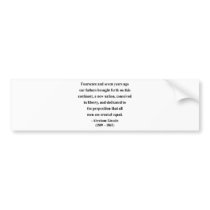 Abraham Lincoln Quote 5a Bumper Sticker