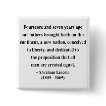 Abraham Lincoln Quote 5a Button