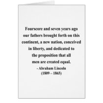 Abraham Lincoln Quote 5a Greeting Card