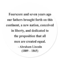 Abraham Lincoln Quote 5a Stickers