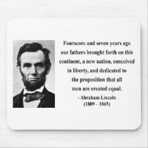 Abraham Lincoln Quote 5b Mousepads
