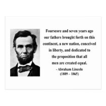 Abraham Lincoln Quote 5b postcards