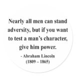 Abraham Lincoln Quote 6a Round Stickers