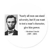 Abraham Lincoln Quote 6b Round Stickers