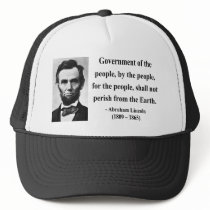 Abraham Lincoln Quote 7b Trucker Hats
