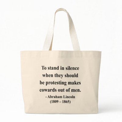 Abraham Lincoln Quote 8a Tote Bag by brainburst