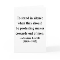 Abraham Lincoln Quote 8a Card