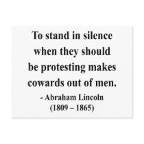 Abraham Lincoln Quote 8a postcards