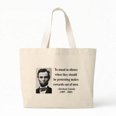 Abraham Lincoln Quote 8b Canvas Bag by brainburst