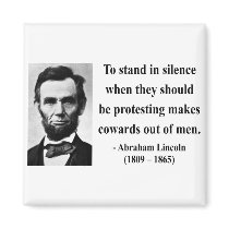 Abraham Lincoln Quote 8b magnets by brainburst Abraham Lincoln Quote 8b magnets