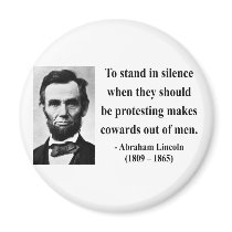 Abraham Lincoln Quote 8b magnets by brainburst Abraham Lincoln Quote 8b magnets