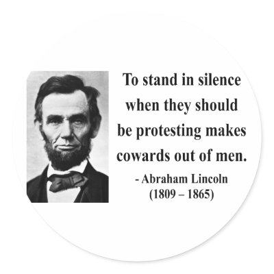 Abraham Lincoln Quote 8b Stickers by brainburst