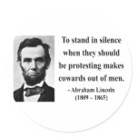 Abraham Lincoln Quote 8b Stickers
