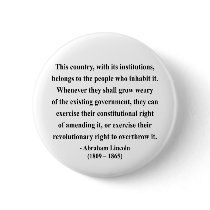 Abraham Lincoln Quote 9a buttons by brainburst Abraham Lincoln Quote 9a buttons