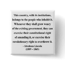 Abraham Lincoln Quote 9a buttons by brainburst Abraham Lincoln Quote 9a buttons