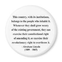 Abraham Lincoln Quote 9a magnets