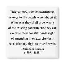 Abraham Lincoln Quote 9a magnets