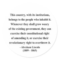 Abraham Lincoln Quote 9a stickers by brainburst Abraham Lincoln Quote 9a stickers