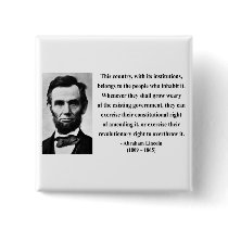 Abraham Lincoln Quote 9b Buttons