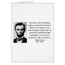 Abraham Lincoln Quote 9b cards